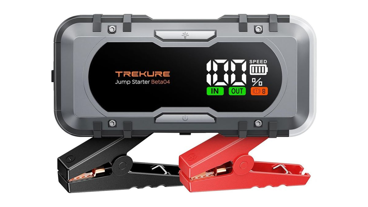 8000A Car Battery Jump Starter, Battery Jumper Starter Portable for All Gas/12L Diesel, Portable Car Jump Starter Fast Charge Powerbank, Jump Box Pack
