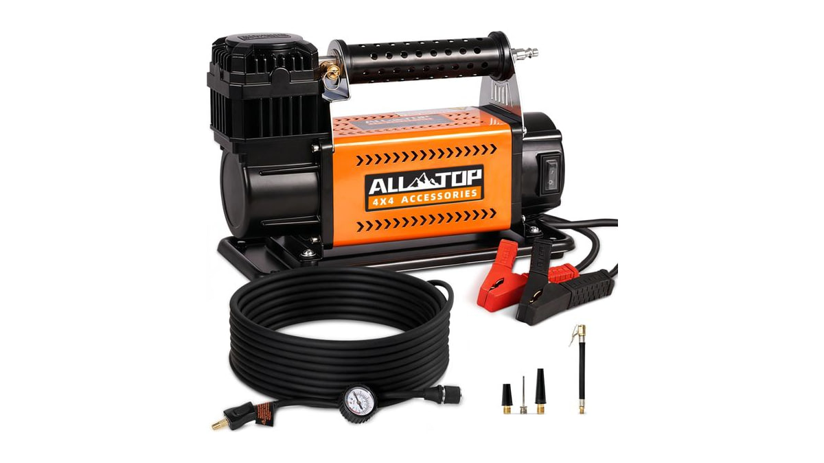 ALL-TOP Air Compressor Kit, 12V Portable Inflator 7.06CFM, Offroad Air Compressor for Truck ,Air Pump for Car Heavy Duty, Max 150PSI for SUV 4x4 Vehic