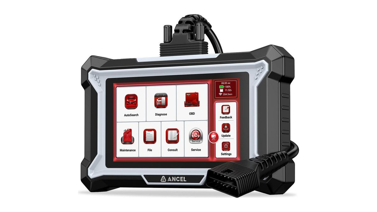 ANCEL DS100 OBD2 Scanner, 4-System Diagnostic Tool with 10 Services