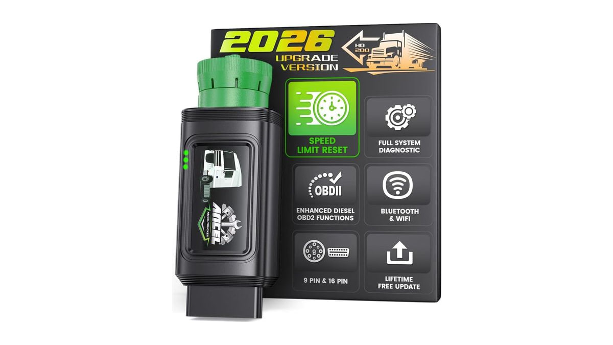 Ancel HD200 Heavy Duty Truck Scanner with Speed Limit & Idle Adjustment