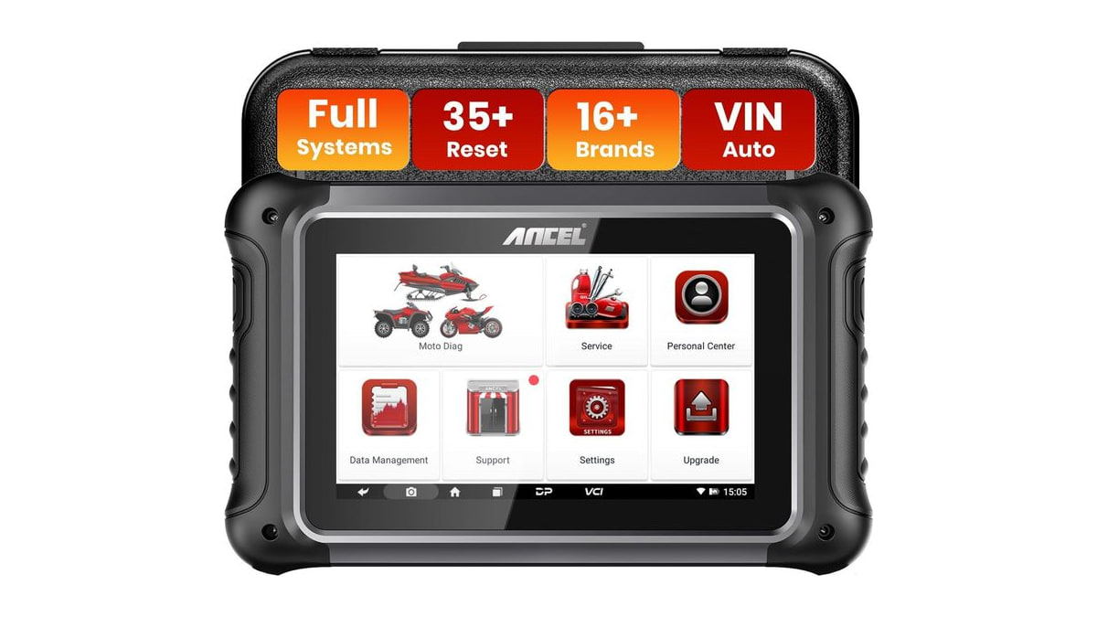 ANCEL MT700 Motorcycle OBD2 Scanner with 35+ Reset Functions