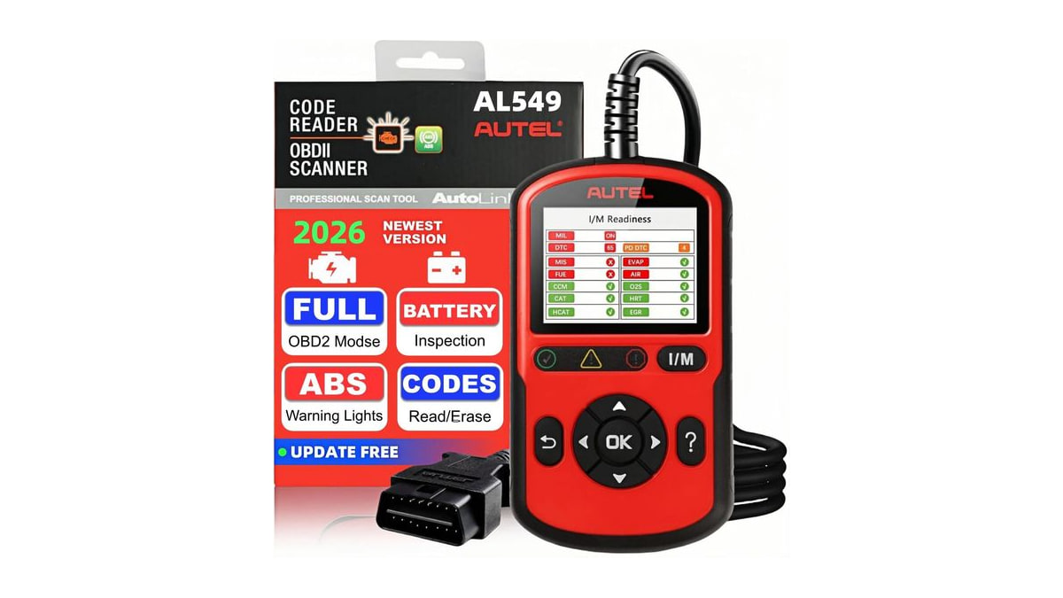 Autel AL549 OBD2 Scanner Code Reader with ABS Diagnostic & Battery Test