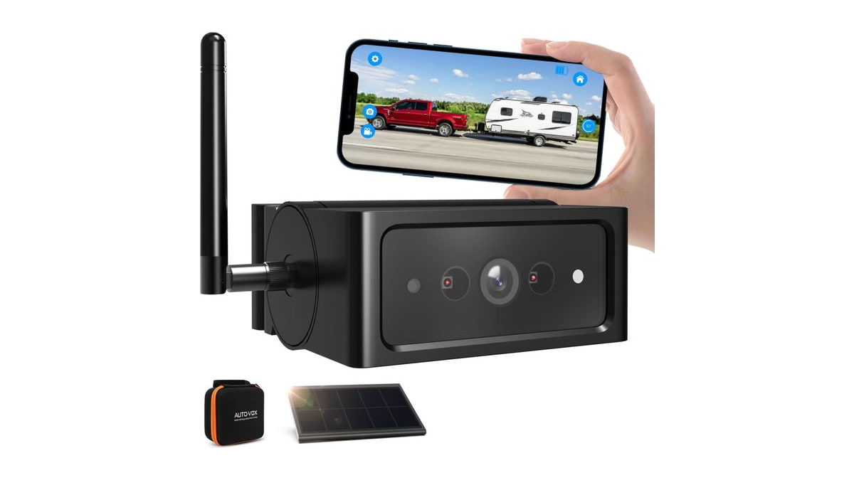 AUTO-VOX Magnetic Solar Wireless Backup Camera with WiFi Connection