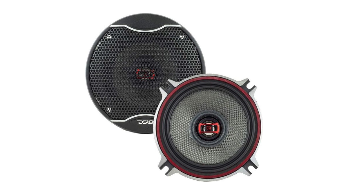 DS18 EXL-SQ4-4-Inch 3-OHMS High Sound Quality Speaker - Sleek Compact Design with Chrome Finish - Superior Bass Response - 260 WATTS Max - Set of 2, B