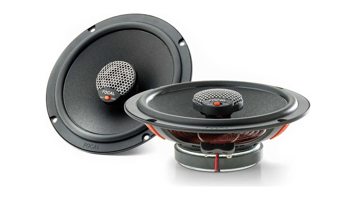Focal ICU-165 Integration Series 6.5 Inch Coaxial Speakers (Pair), RMS: 70W - MAX: 140W