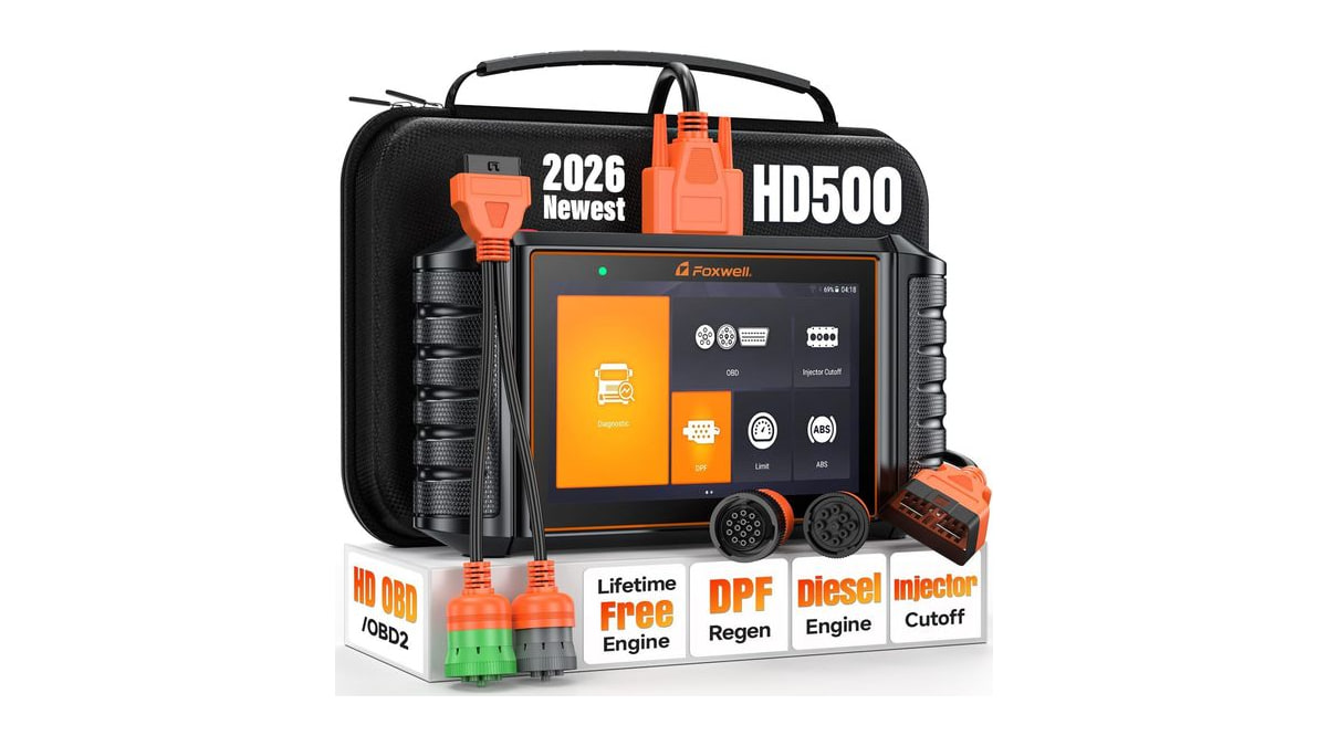 FOXWELL HD500 Heavy Duty Truck Scanner, Full System Semi Truck Scanner