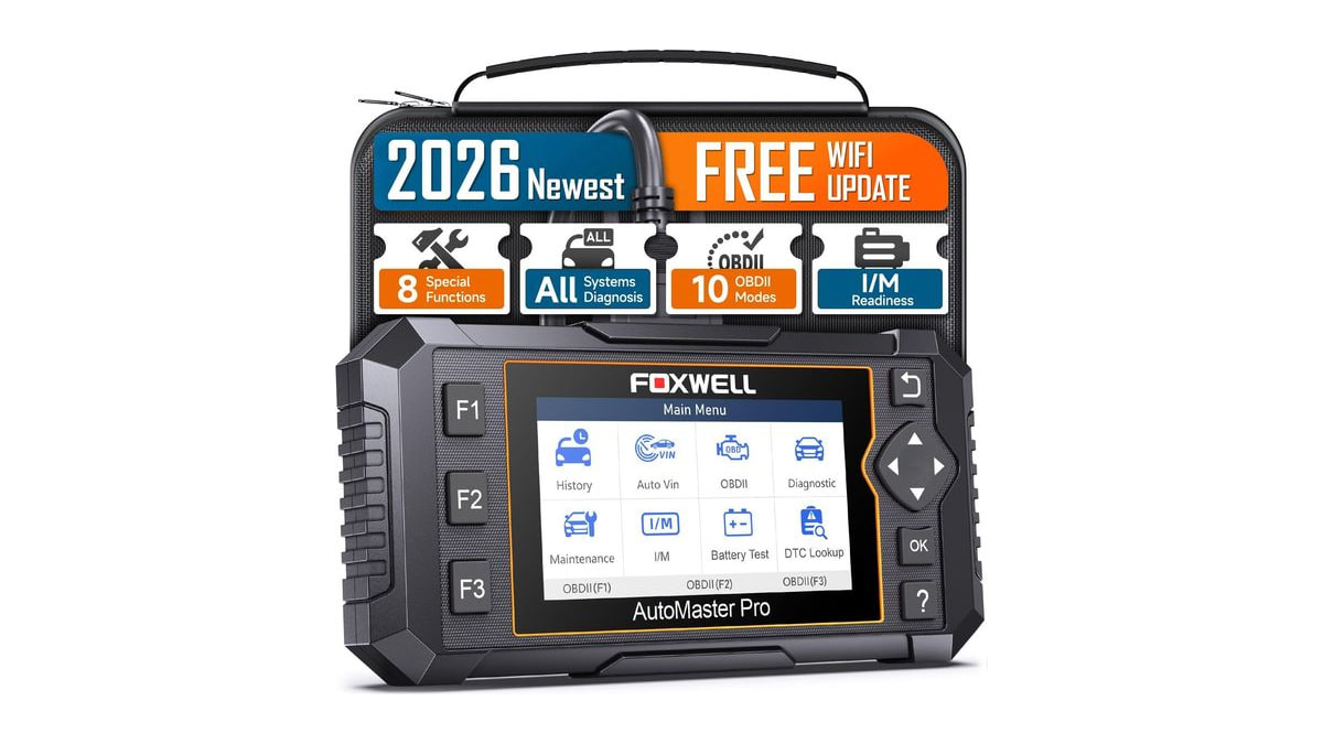 FOXWELL NT624 Elite OBD2 Scanner,All-System Scan Tool,8 Resets Code Reader