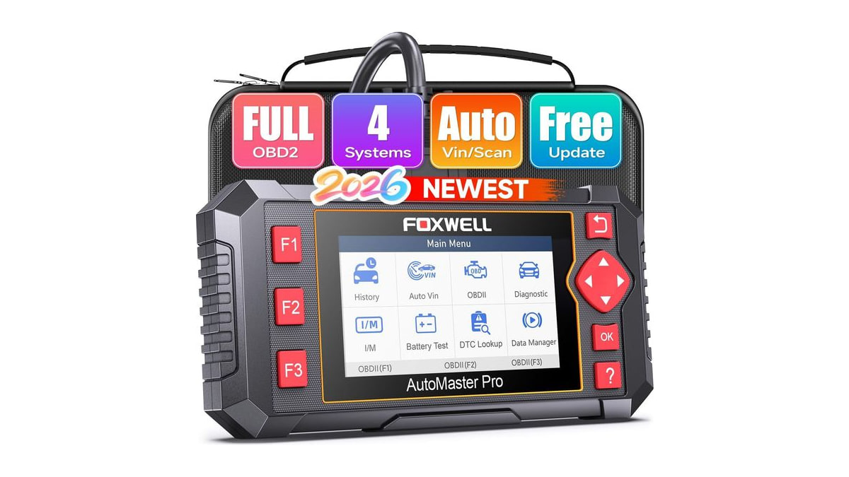 FOXWELL OBD2 Scanner Diagnostic Tool NT604, ABS/SRS/Transmission/Check Engine Code Reader for Cars and Trucks, 2026 diagnostic scanner for all vehicle