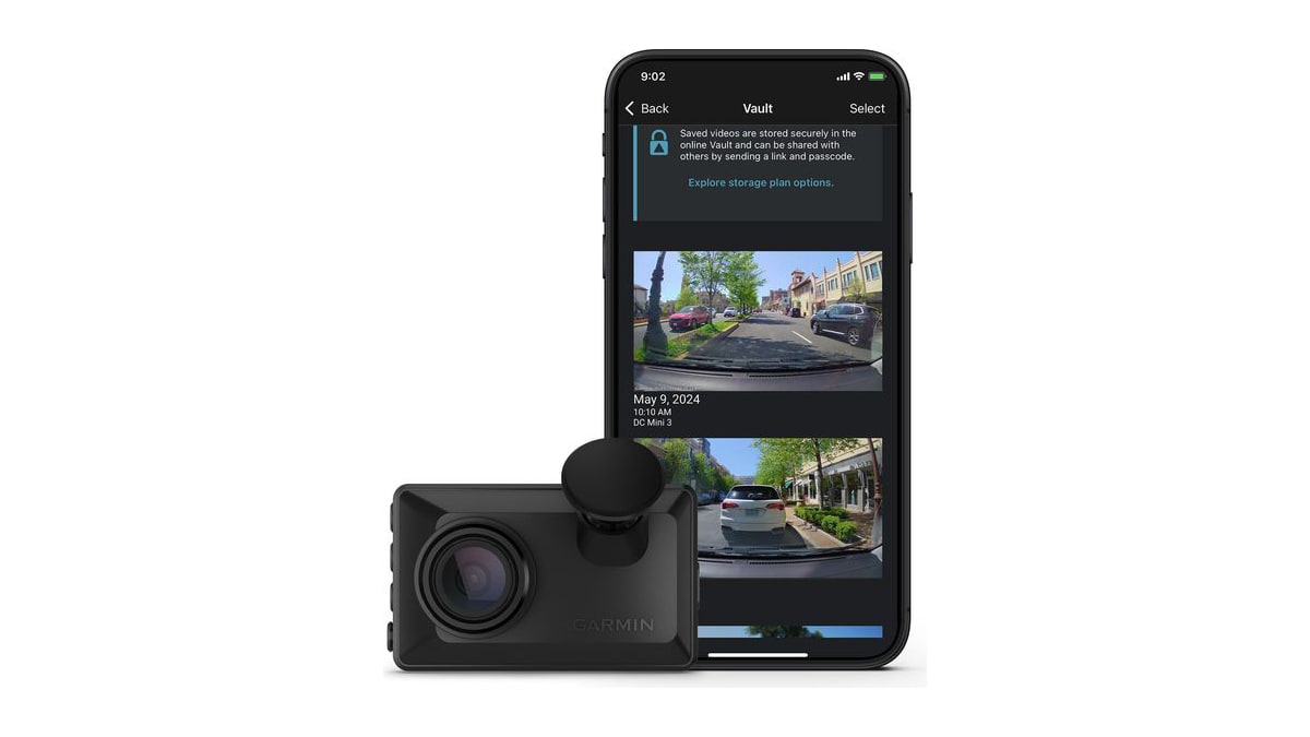 Garmin Dash Cam X110, Compact 1080p HD Dash Cam