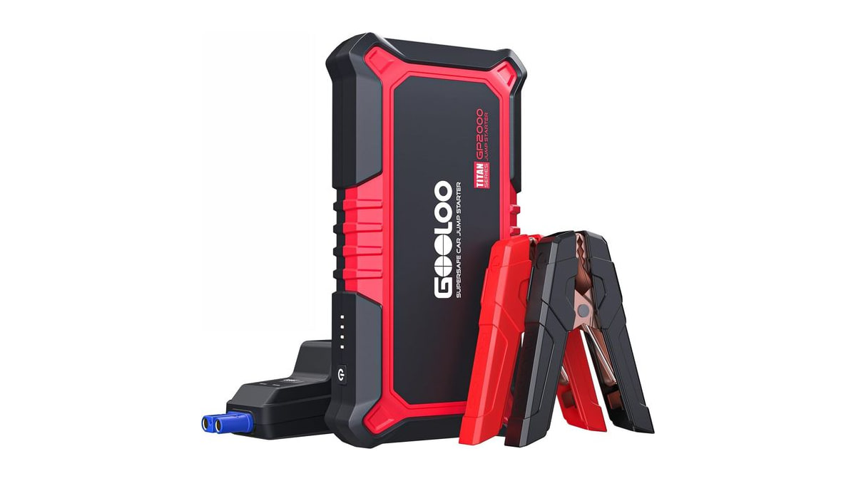 GOOLOO GP2000 Jump Starter - 12V 2000A Car Battery Jumper Starter Portable