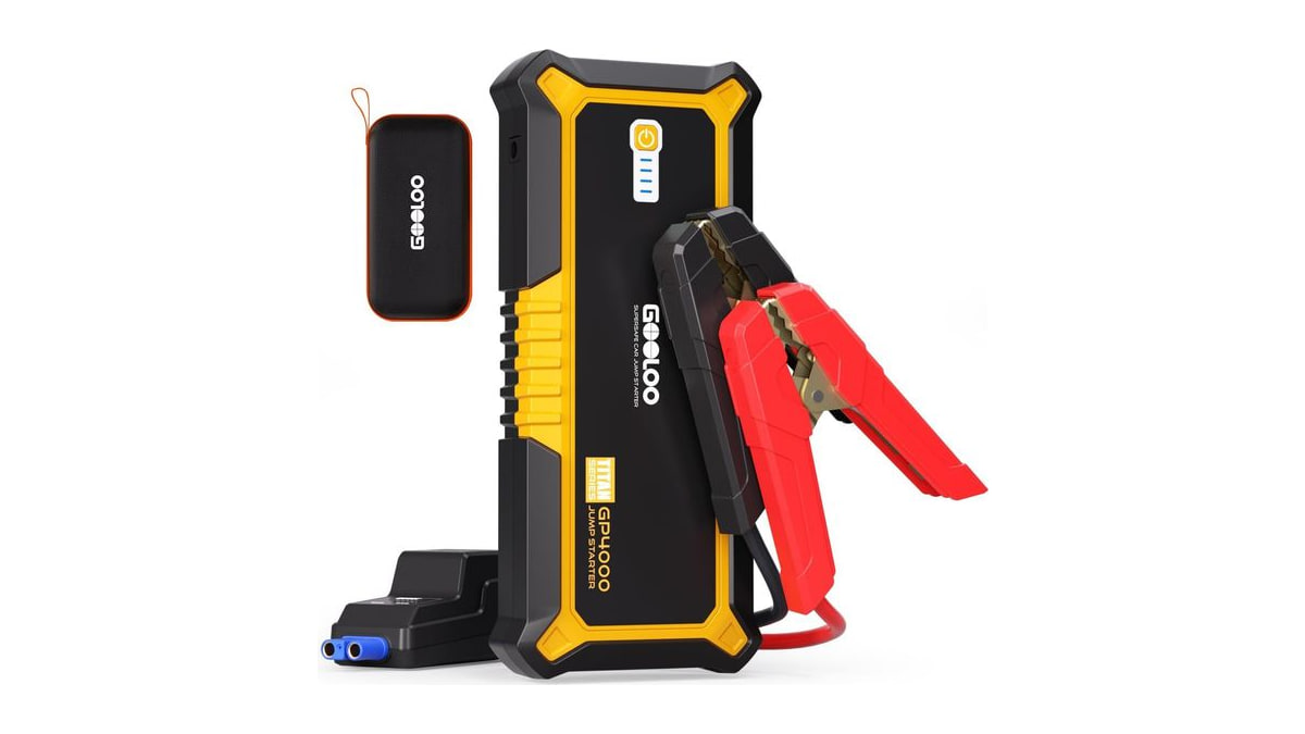 GOOLOO GP4000 Jump Starter - 4000A 12V Car Battery Jumper Starter Portable