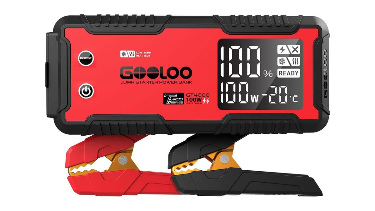 GOOLOO GT4000 Arctic Jump Starter with -40°F Battery Preheat Technology