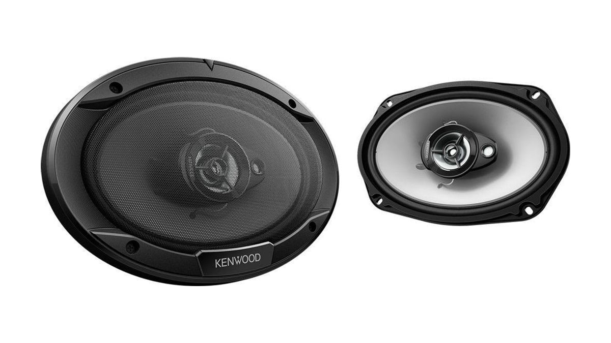Kenwood Elliptic Speakers 3-Way 15 x 23 cm Black