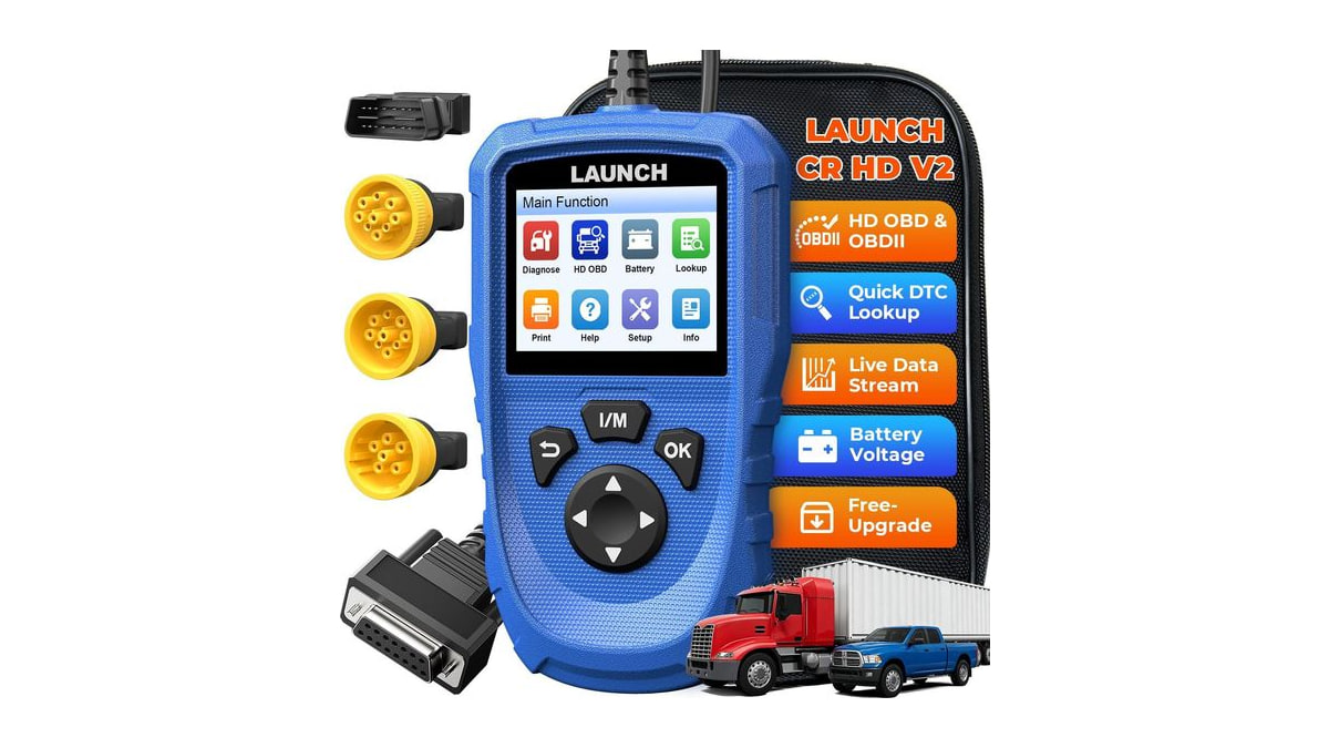 LAUNCH CR HD V2 Heavy Duty Truck Scanner 2026 Diesel Full-System Scan Tool