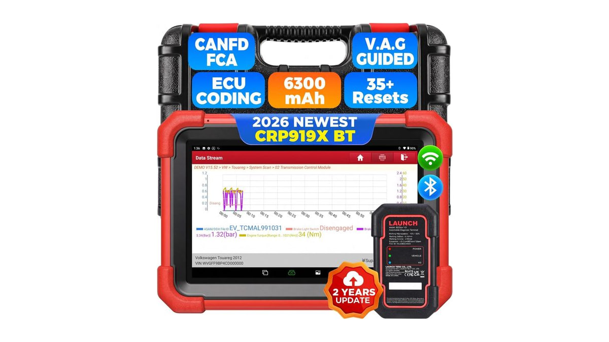 Launch X431 CRP919XBT Wireless Bidirectional Scan Tool with ECU Code, 2026