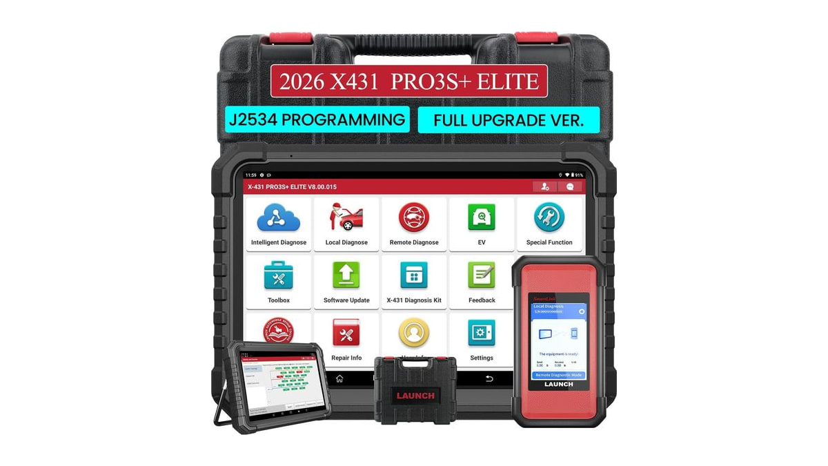 LAUNCH X431 PRO3S+ Elite SmartlinkC V2 Bidirectional Scanner J2534 Protocol