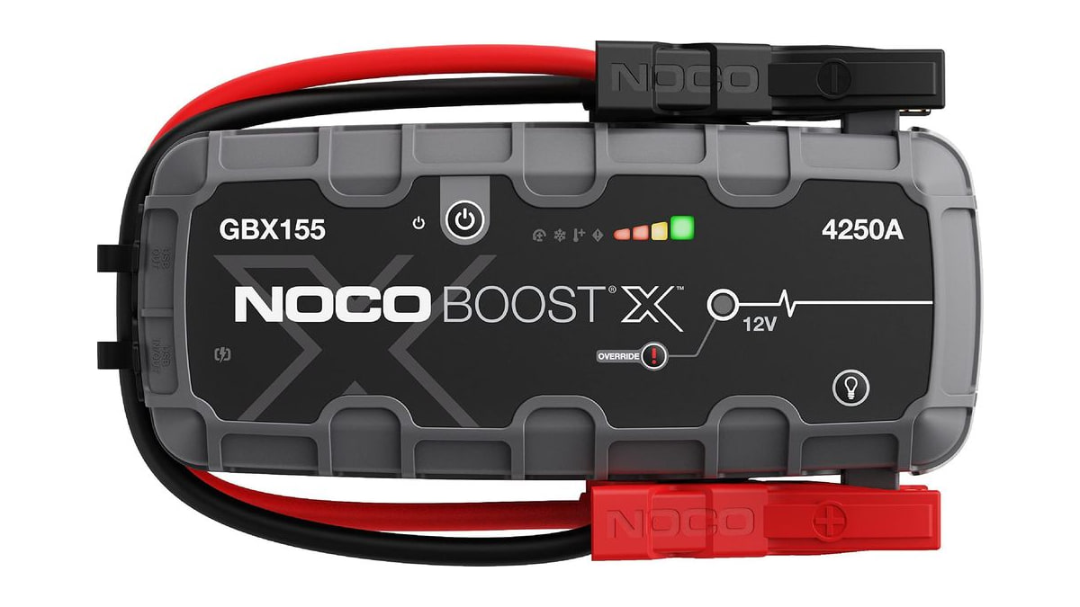 NOCO Boost X GBX155: 4250A UltraSafe Jump Starter - 12V Lithium Battery Booster Pack, Portable Jump Box, Power Bank & Jumper Cables - for 10.0L Gas an