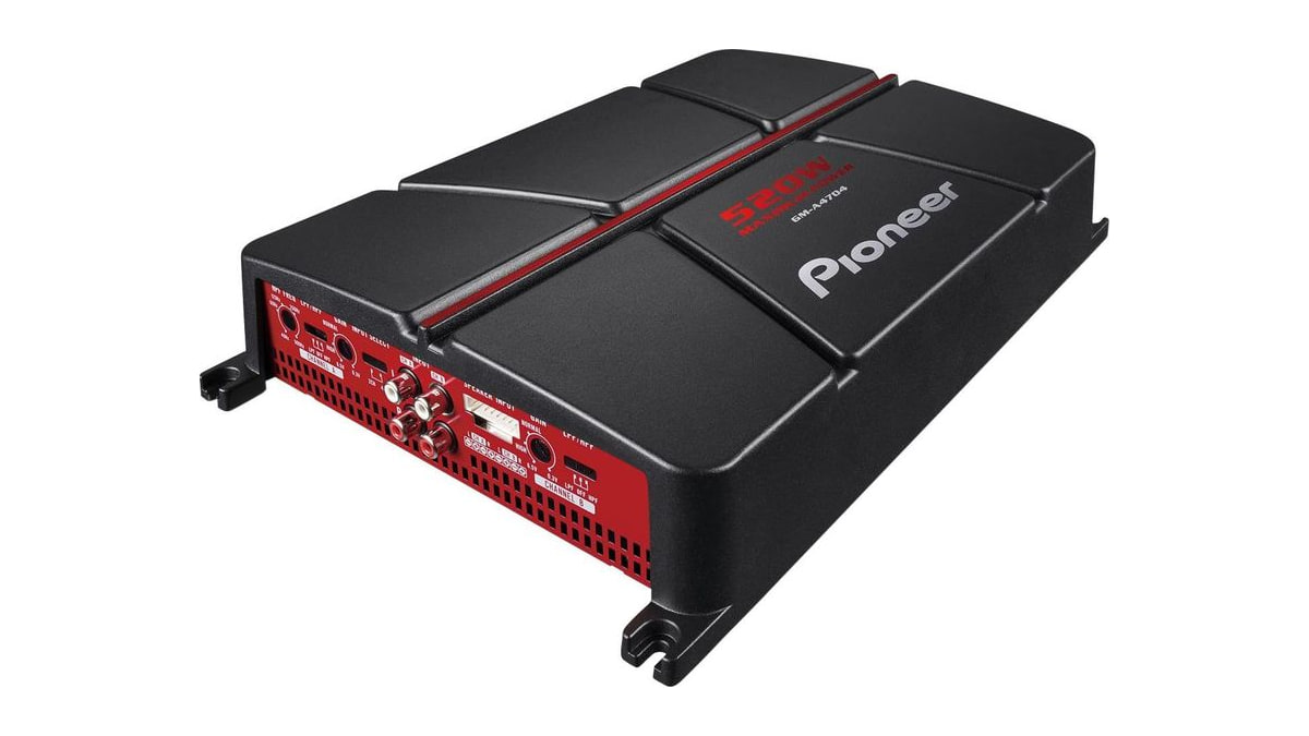 Pioneer GM-A4704 520W Max Class AB Bridgeable 4-Channel Car Amplifier