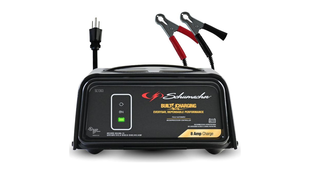 Schumacher Electric 8A Car Battery Charger & Maintainer, 6V/12V - SC1363