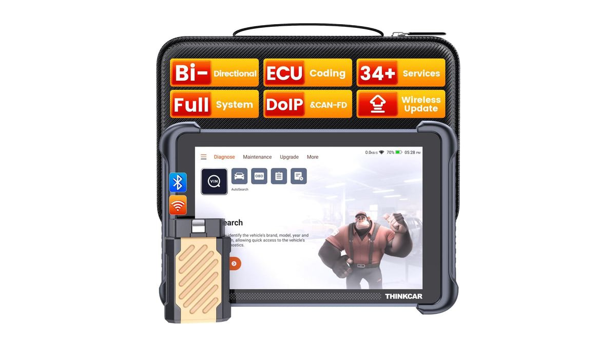 THINKCAR AI+Bidirectional Scan Tool THINKSCAN 689BT Lifetime WiFi Updates