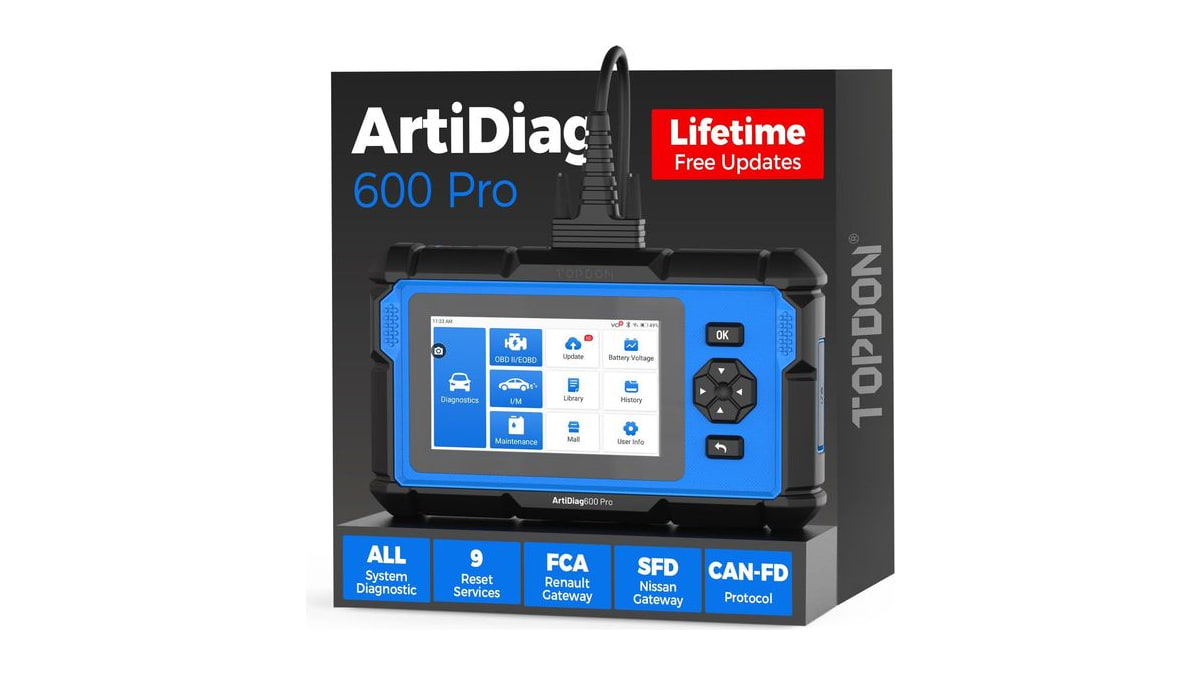 TOPDON ArtiDiag600 Pro OBD2 Scanner, Car Diagnostic Tool for All Systems