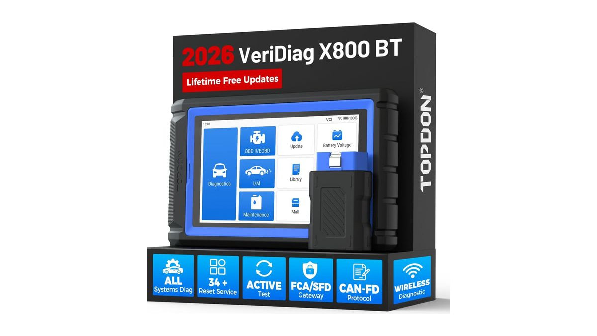 TOPDON X800BT OBD2 Scanner, Bidirectional Scan Tool, 34 Reset Service