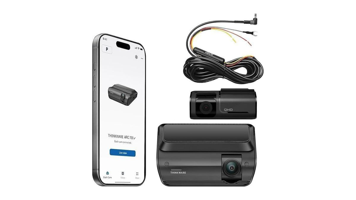 THINKWARE ARC700 Dash Cam 4K Front and 2K Rear, Dual HDR, No MicroSD