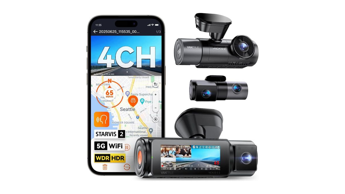 Vantrue N5S 4 Channel 360 Degree 2.7K Dash Cam