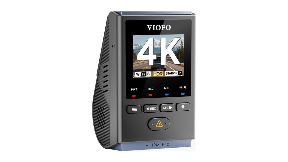 VIOFO A119M Pro 4K HDR Mini Dash Cam, STARVIS 2 IMX678 Sensor, Wi-Fi 6, GPS