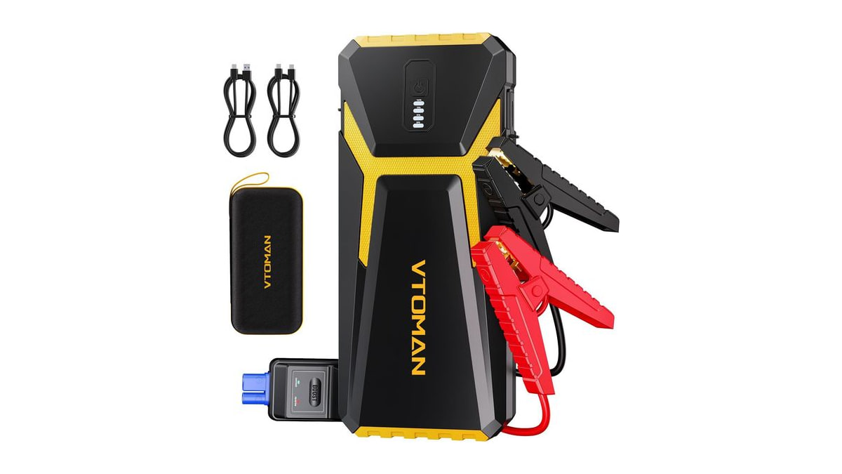 VTOMAN V10 Pro 4500A Jump Starter,Portable Car Starter 12V Lithium Jump Box